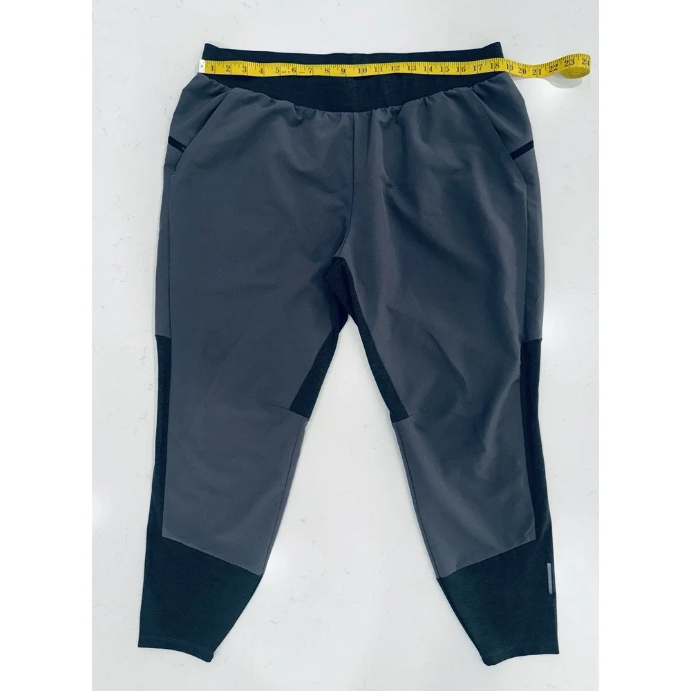 REI Co-op Jogger Pants Gray/Black Colorblock Men's Hiking Stretch Pockets Sz XL